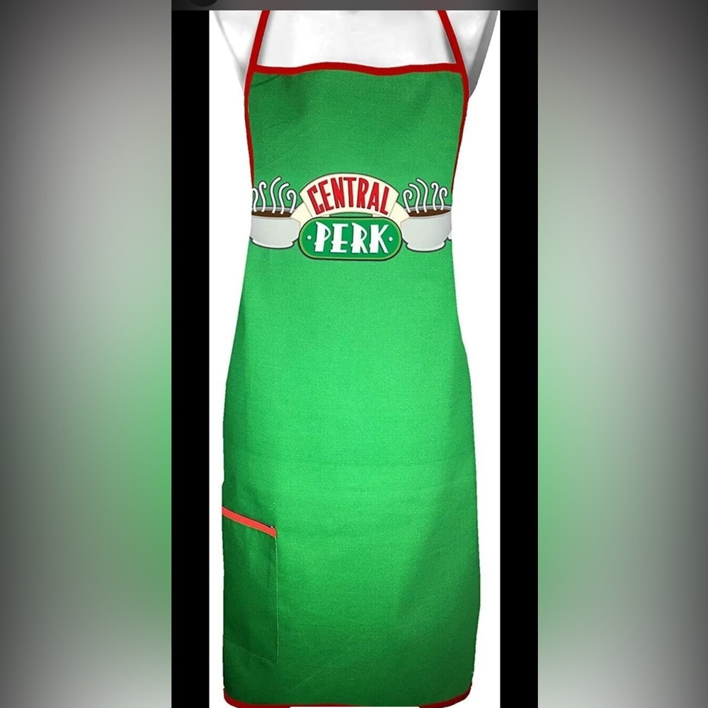 New sealed Friends Central Perk Coffee House Apron Green